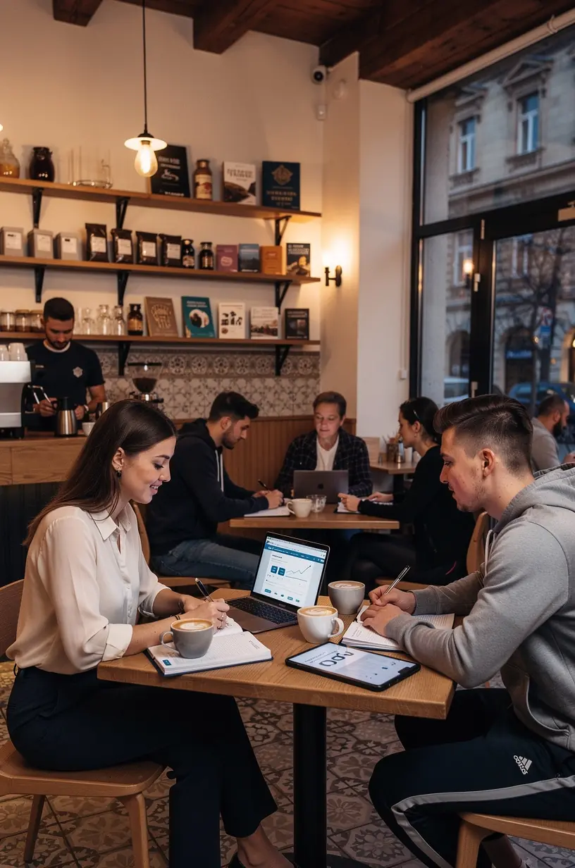 Kézfogás egy pénzügyi tanácsadóval, aki személyre szabott pénzügyi tervet mutat be.
